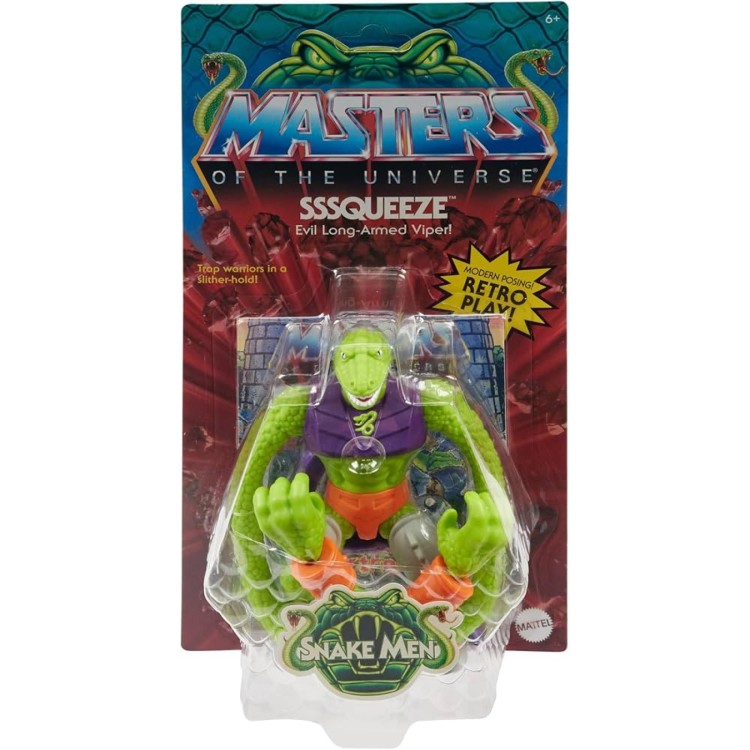 Mattel Masters Of The Universe Action Figure Rise Of The Snake Men - SSSqueeze Evil Long-Armed Viper