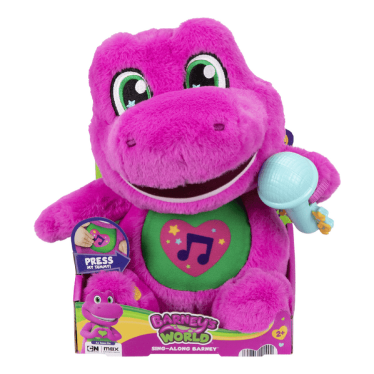 Mattel Barney's World Singing Barney Plush