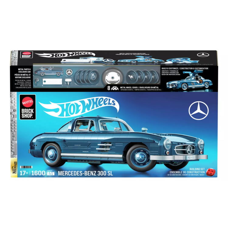 Mattel Brick Shop Hot Wheels Mercedes-Benz 300 SL