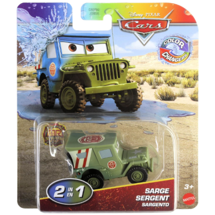Mattel GNY94 Disney Pixar Cars Colour Changers Race & Rescue Sarge