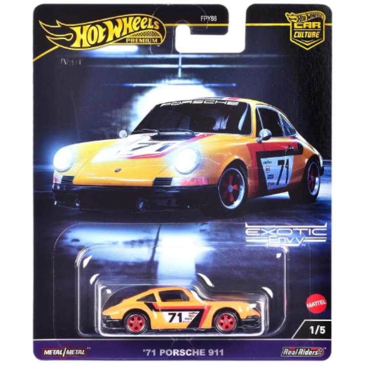 Mattel Hot Wheels Premium Exotic Envy - '71 Porsche 911 FPY86