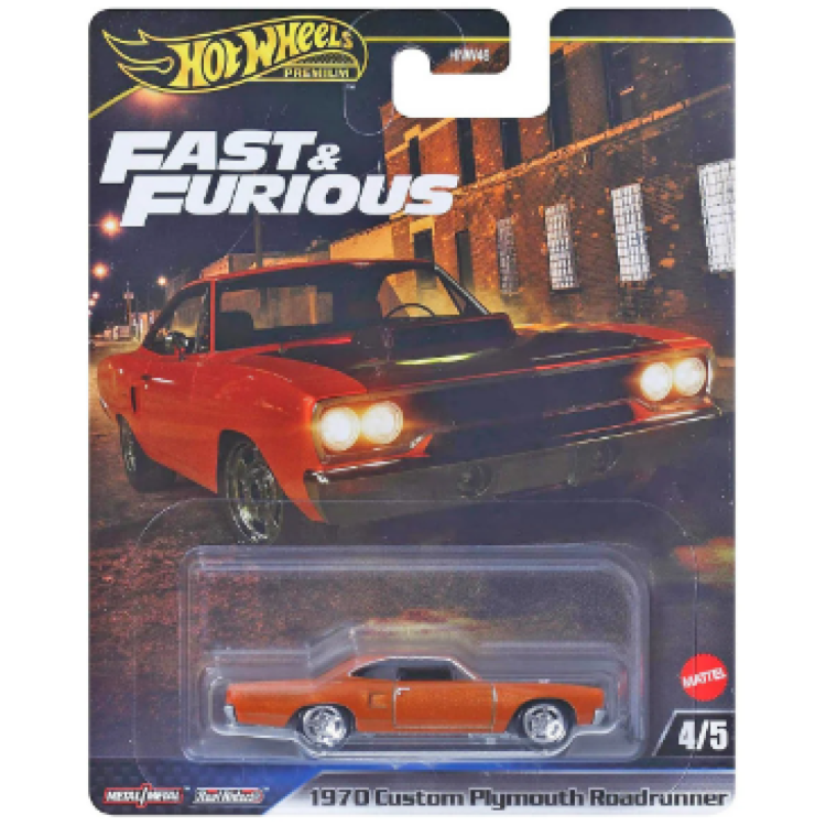 Mattel Hot Wheels Premium Fast & Furious - 1970 Custom Plymouth Roadrunner HNW46