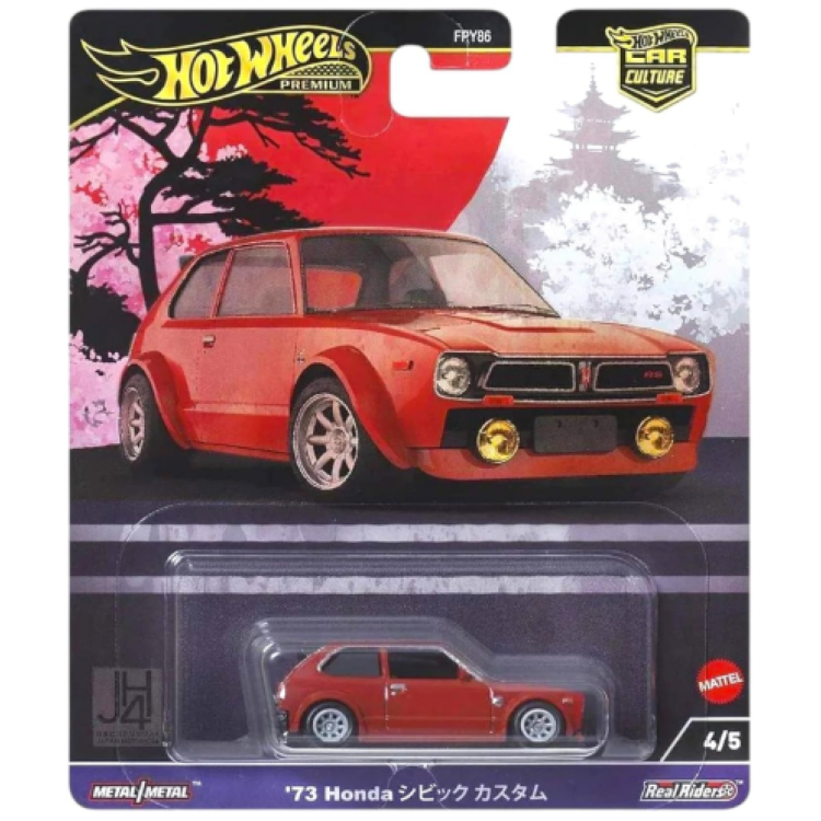 Mattel Hot Wheels Premium Japan Historics - '73 Honda Civic Custom FPY86