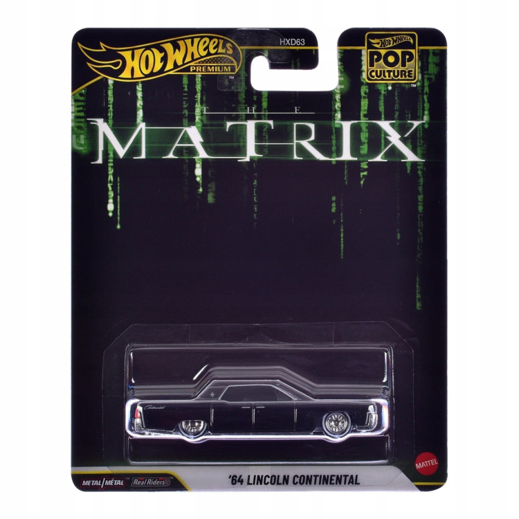 Mattel Hot Wheels Premium Pop Culture - The Matrix '64 Lincoln Continental HXD63