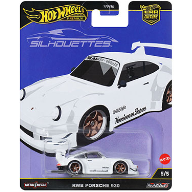 Mattel Hot Wheels Premium Silhouettes - RWB Porsche 930 FPY86