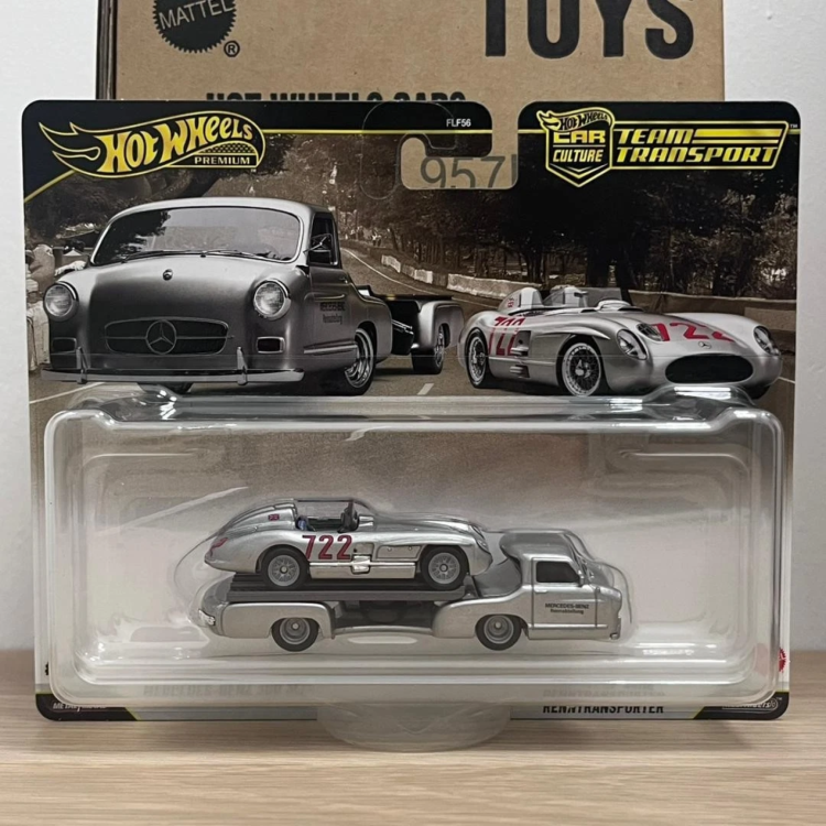 Mattel Hot Wheels Premium Team Transport Mercedes-Benz 300 SLR & Mercedes-Benz Renntransporter #89 FLF56