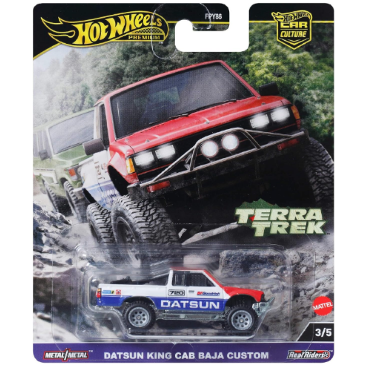 Mattel Hot Wheels Premium Terra Trek - Datsun King Cab Baja Custom FPY86