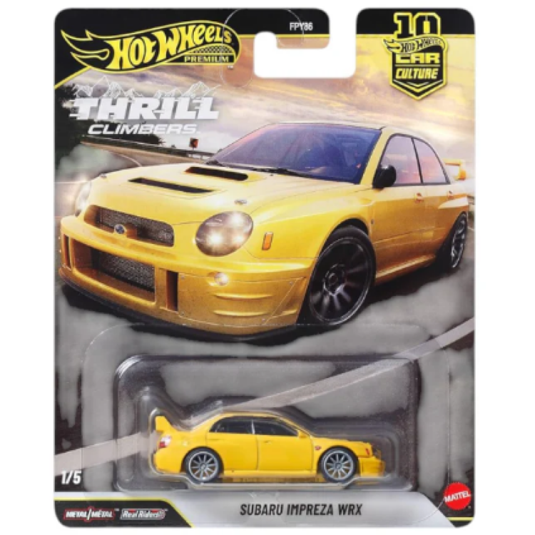 Mattel Hot Wheels Premium Thrill Climbers - Subaru Impreza WRX FPY86