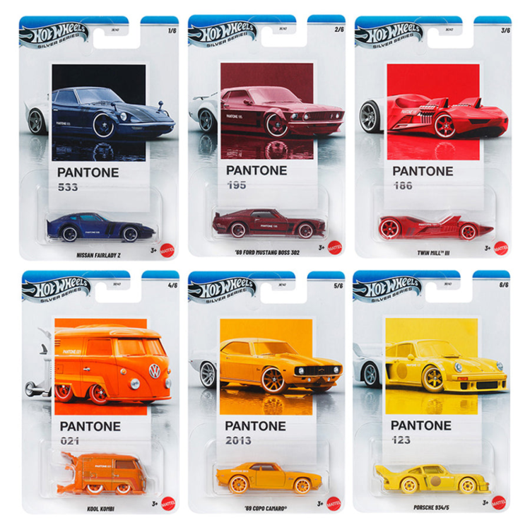 Mattel Hot Wheels Silver Series - Pantone Assortment