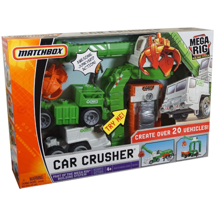 Mattel Matchbox Mega Rig - Car Crusher Playset (Released 2008)