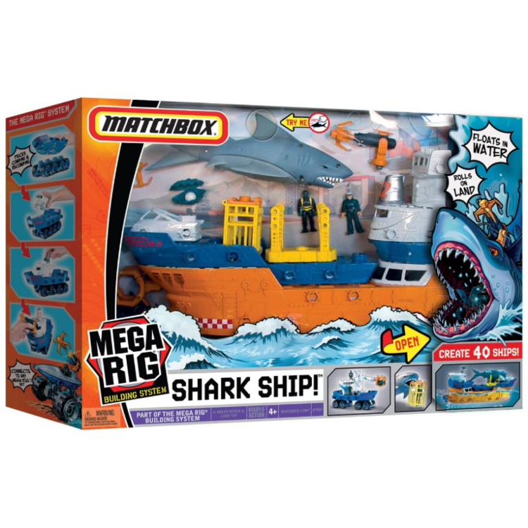 Mattel Matchbox Mega Rig - Shark Ship! Playset (Released 2007)