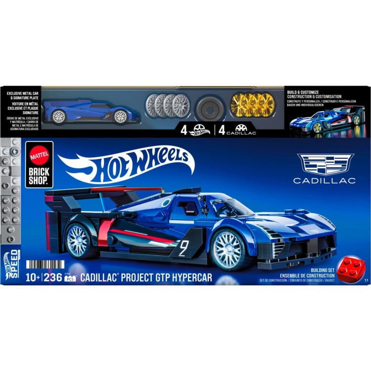 Mattel Brick Shop Hot Wheels Cadillac Hypercar JFR89 - ArgosyToys