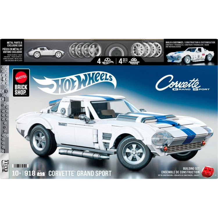 Mattel Brick Shop Hot Wheels Corvette Grand Sport JGR31