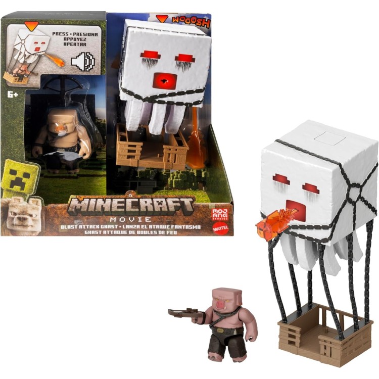 Mattel Minecraft Movie Blast Attack Ghast JFB69