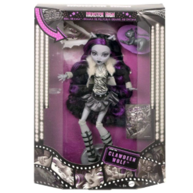 Mattel Monster High Reel Drama - Clawdeen Wolf HKN28  DAMAGED BOX SALE