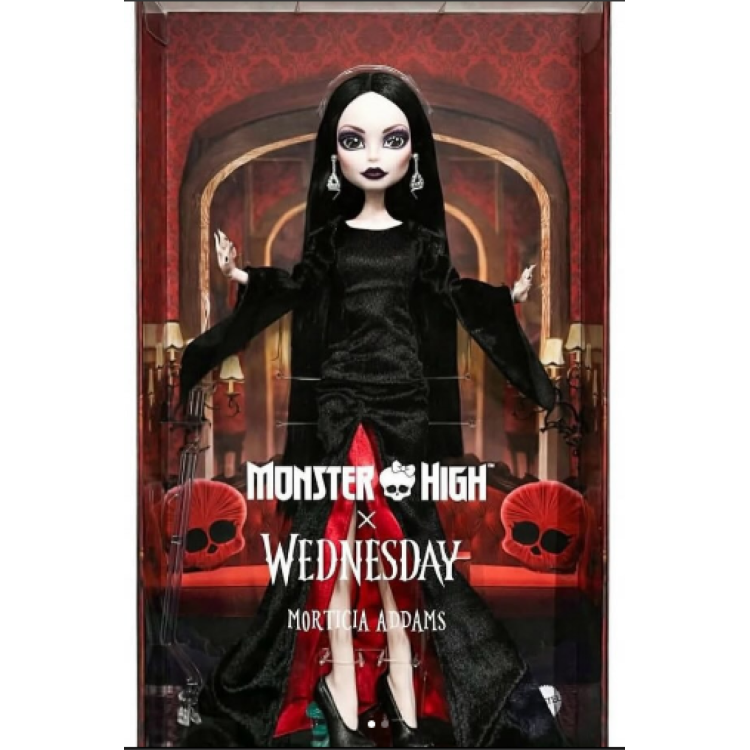 Mattel Monster High x Wednesday Morticia Addams collector doll JLK99
