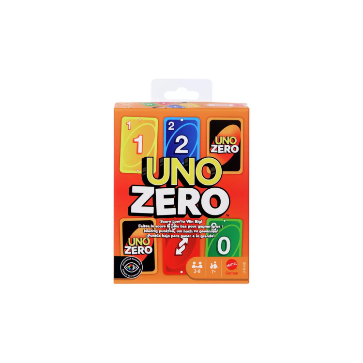 Mattel Uno Zero Card Game 7+
