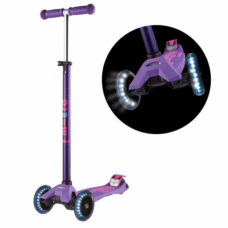Micro Scooter Maxi Deluxe LED Purple MMD066
