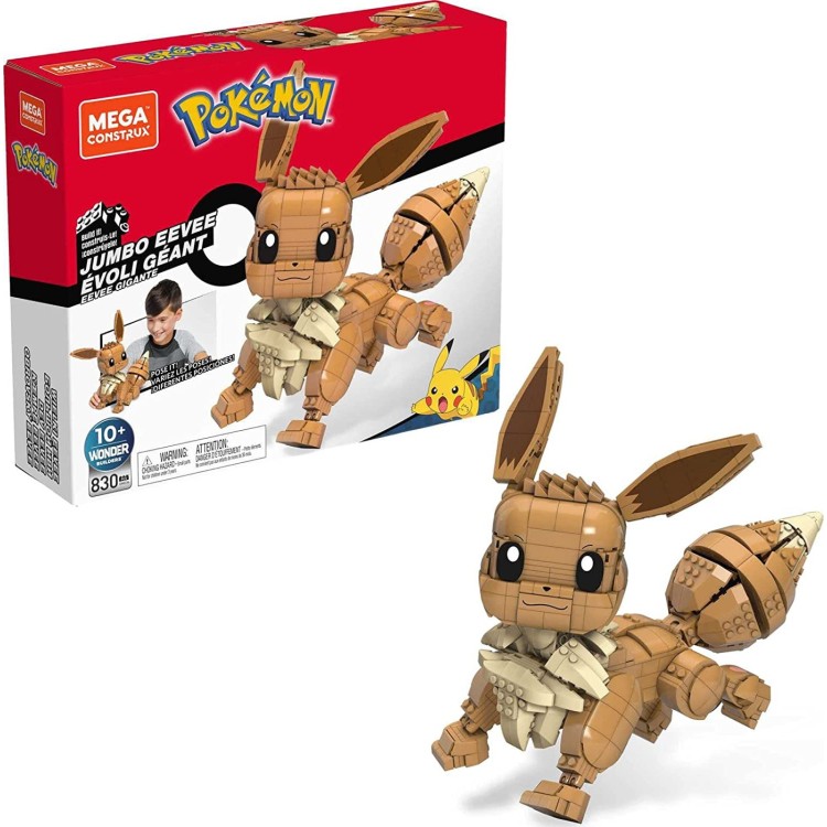 Mattel Mega Construx Pokemon Jumbo Eevee 824 pieces GMD34