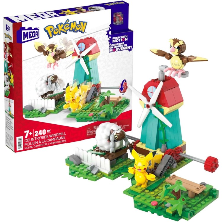 Mattel Mega Pokemon Countryside Windmill Building Set
