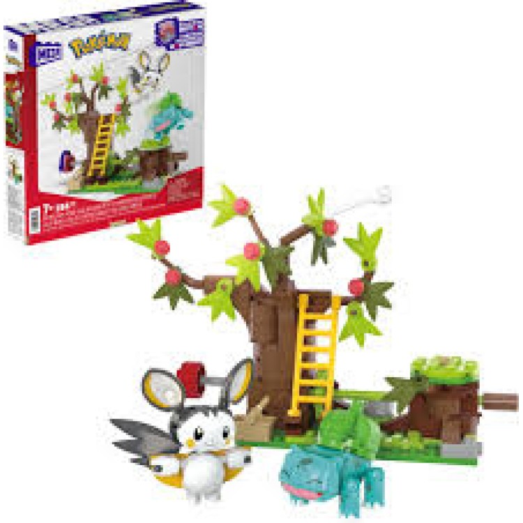 Mattel MEGA Pokemon Emolga And Bulbasaur's Charming Woods 194pcs