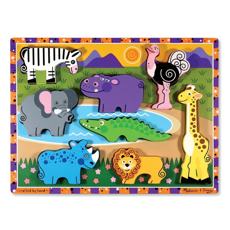 Melissa & Doug Chunky Puzzle Safari 8 Piece 13722