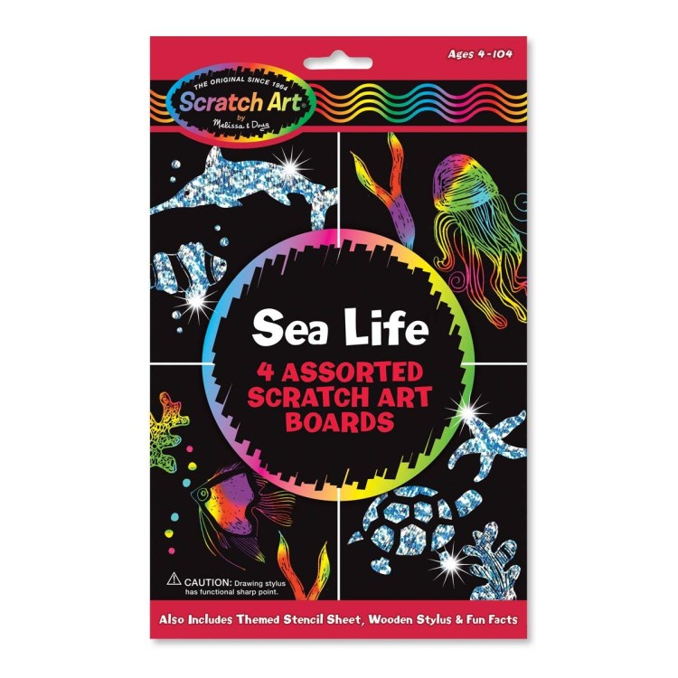 Melissa & Doug Scratch Art Sea Life