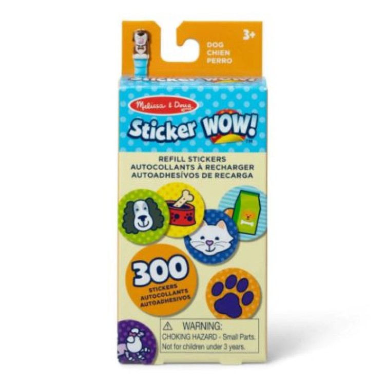 SPM Melissa & Doug Sticker Wow! 300 Refill Stickers - Dog