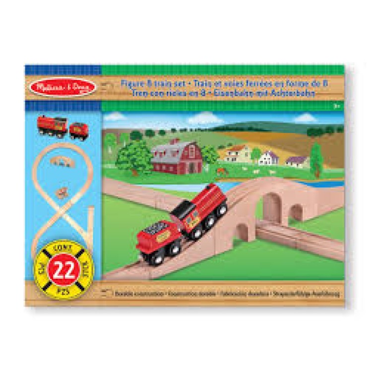 Melissa and Doug 22 piece train set