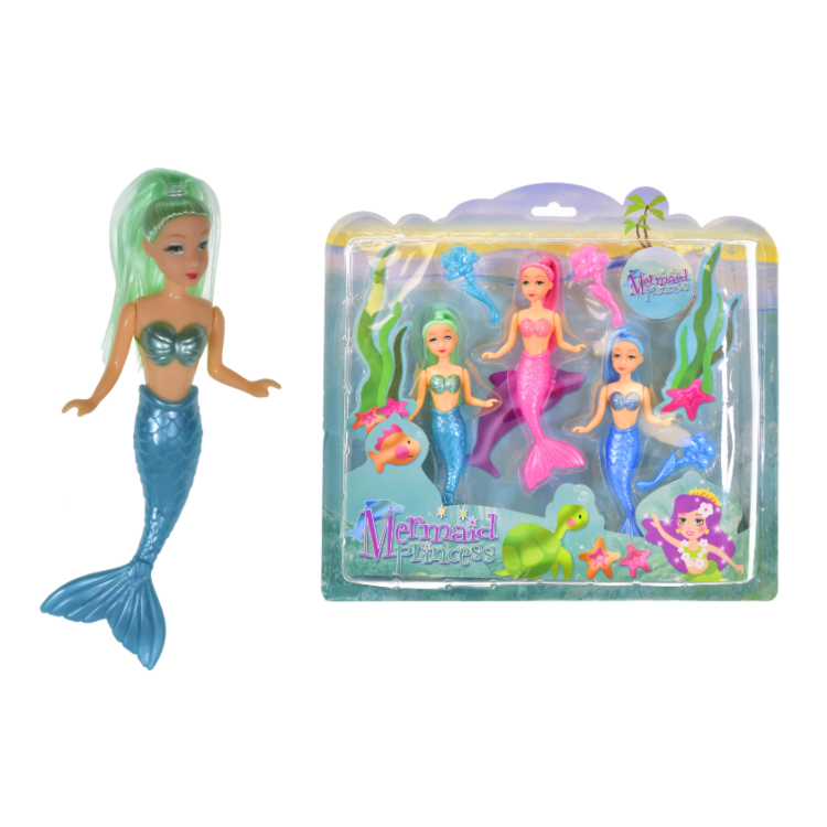 Mermaid Princess 3 Figure Pack TY0116