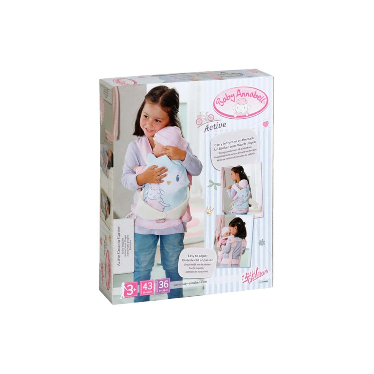 MGA Zapf Baby Annabell active cocoon carrier