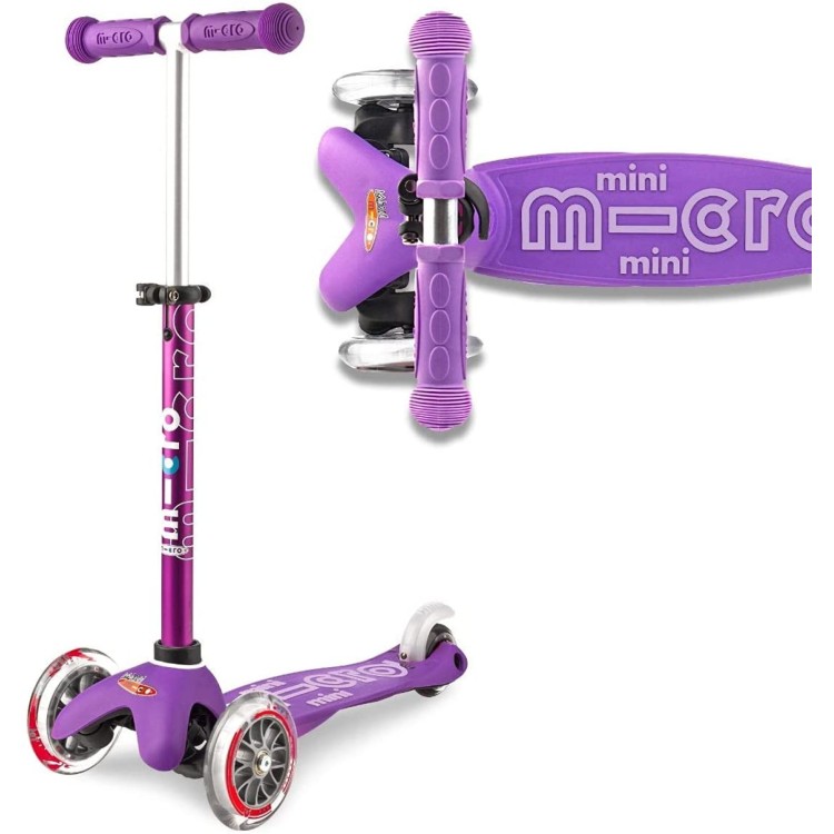 Micro Scooter Mini Deluxe LED Purple MMD141