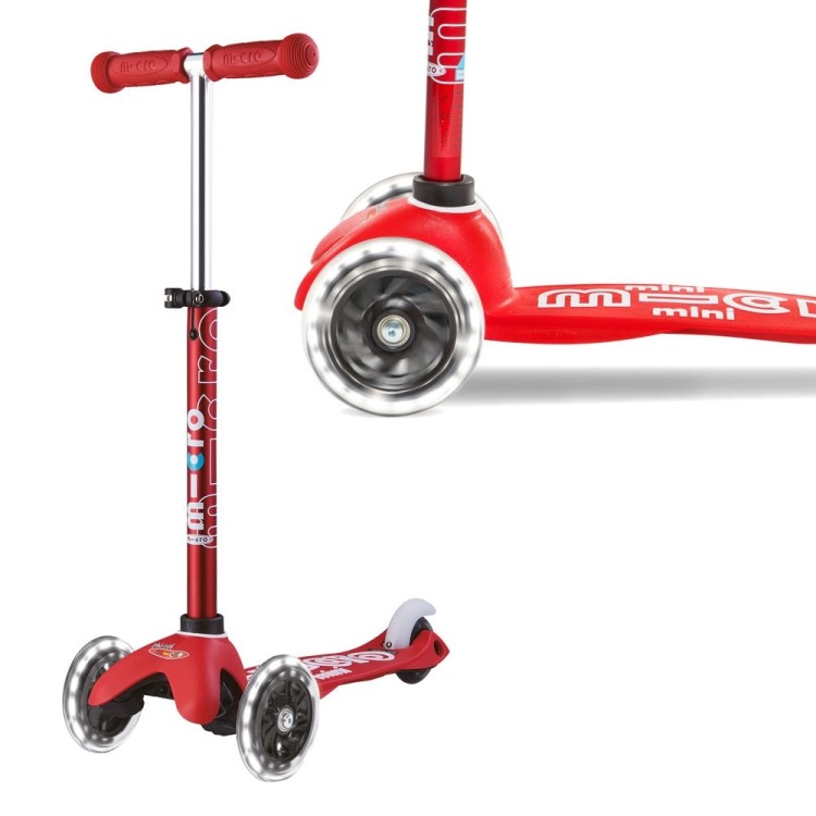 Micro Scooter Mini Deluxe LED Red MMD052