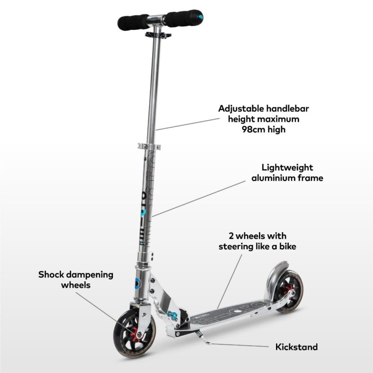 Micro Scooter Speed Scooter Silver SA0142