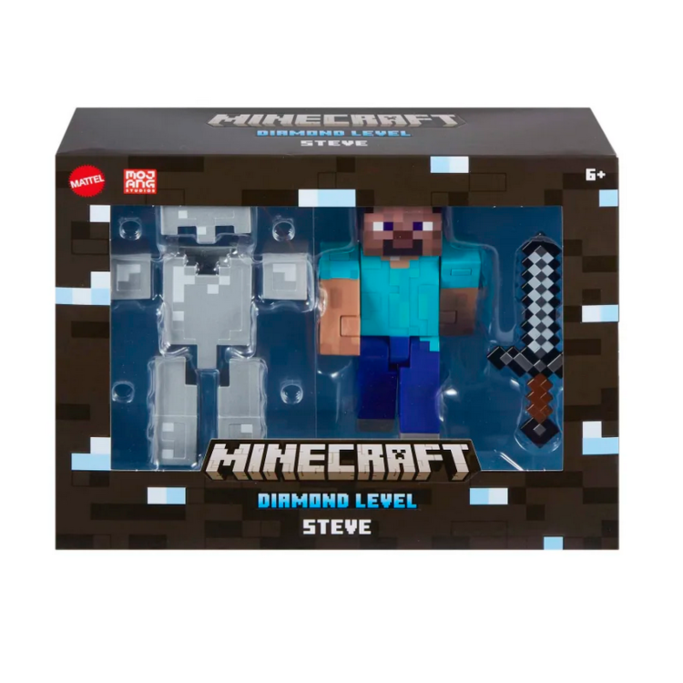 Mattel Minecraft Diamond Level Steve Mattel HLL30