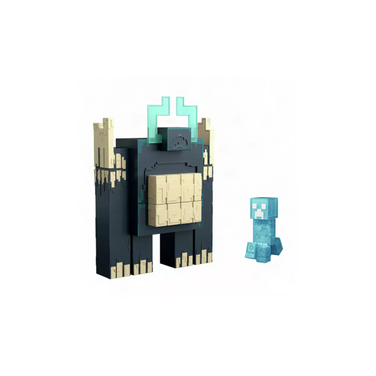 Mattel JMK46 Minecraft Dungeons 2 II Warden deluxe figure