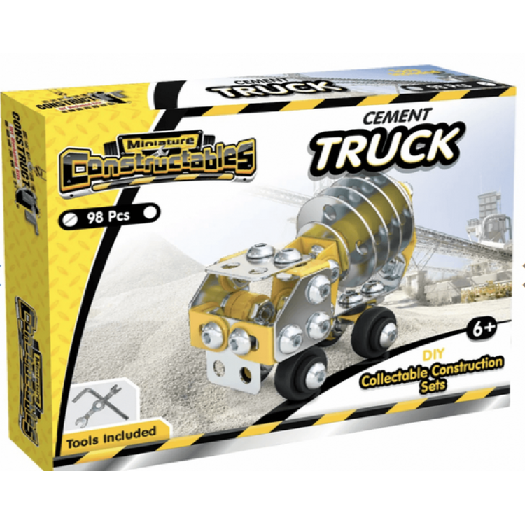 Miniature Constructables Cement Truck 98 Pcs