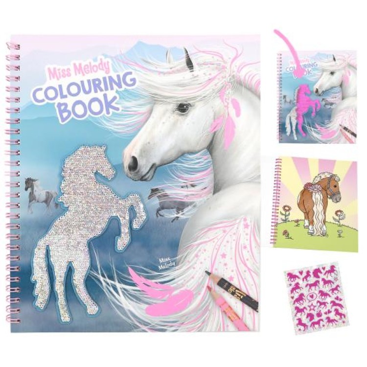 Depesche Miss Melody Colouring Book With Reversible Sequins 12756_A
