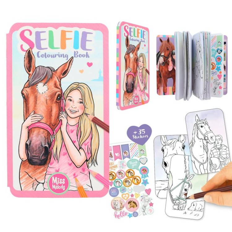 Depesche Miss Melody Horse Selfie Colouring Book 12490_A