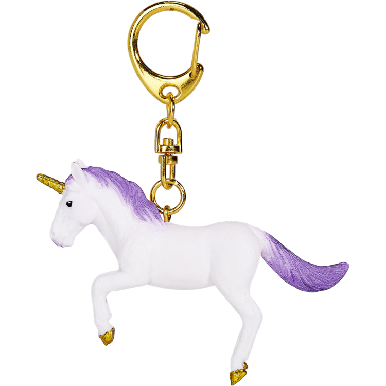 Mojo 387472 Unicorn Galloping Keychain - Purple