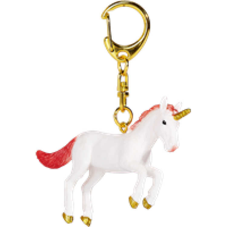 Mojo 387481 Unicorn Galloping Keychain - Red