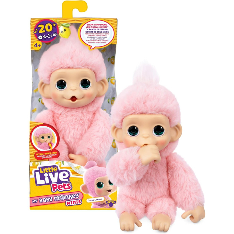 Moose Little Live Pets My Baby Monkey Minis Luna Lemon  26729