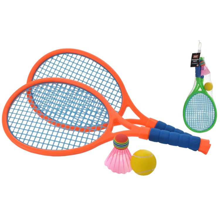 MY 2 Player Junior Neon Colour Tennis Set TY9155