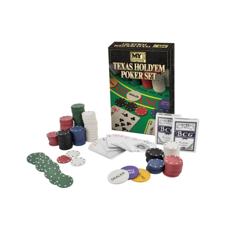 KTL MY Traditional Games Texas Hold'Em Poker & Blackjack Set TY4058  