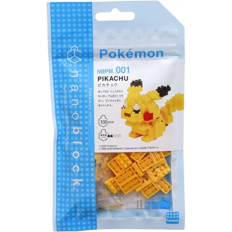 Nano Block Pokemon Pikachu 130pcs