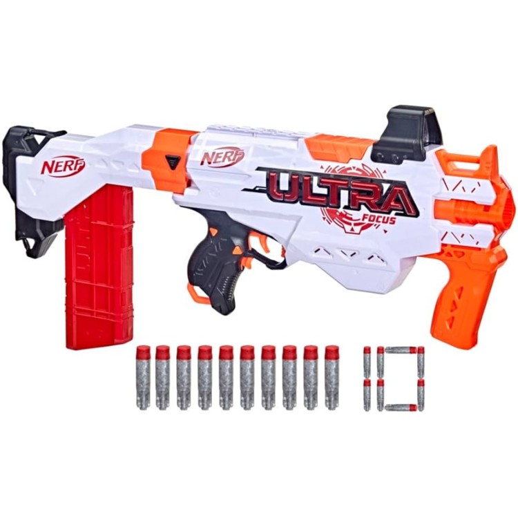 Hasbro Nerf F4929 Ultra Speed Fully Motorised Blaster, Compatible Only with Nerf Ultra Darts, Multicolor, 24 Nerf AccuStrike Ultra Darts