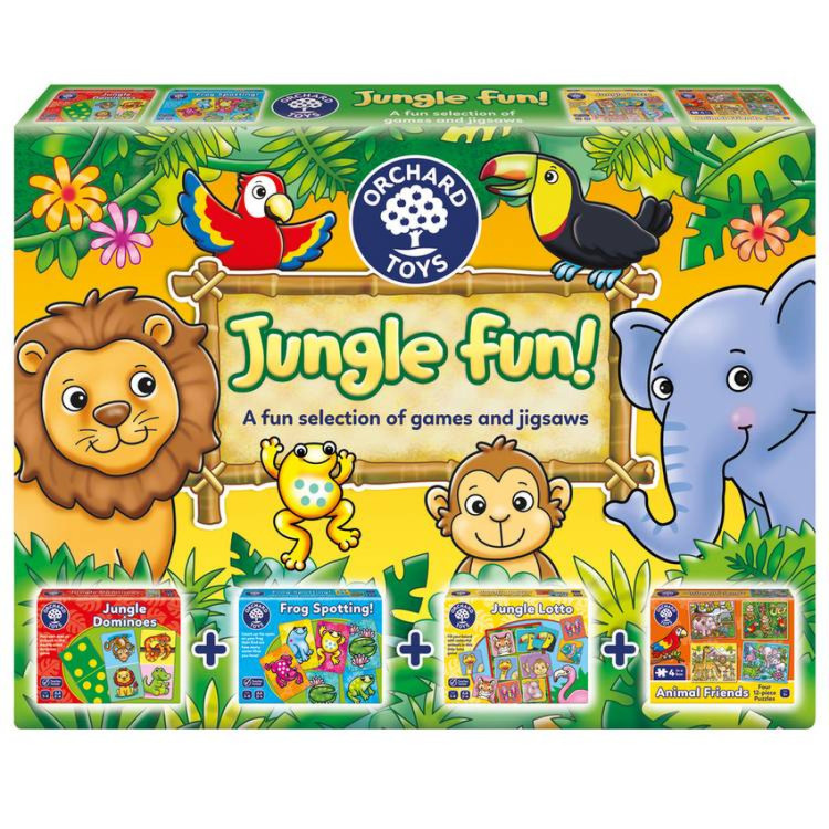 Orchard Toys 522  Jungle Fun - 4 in a box
