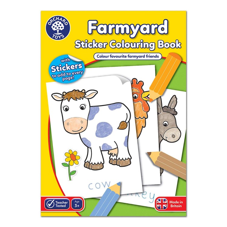 Orchard Toys Farmyard Sticker Colouring Book