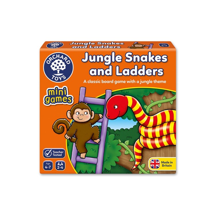 Orchard Toys Mini Games Jungle Snakes & Ladders 