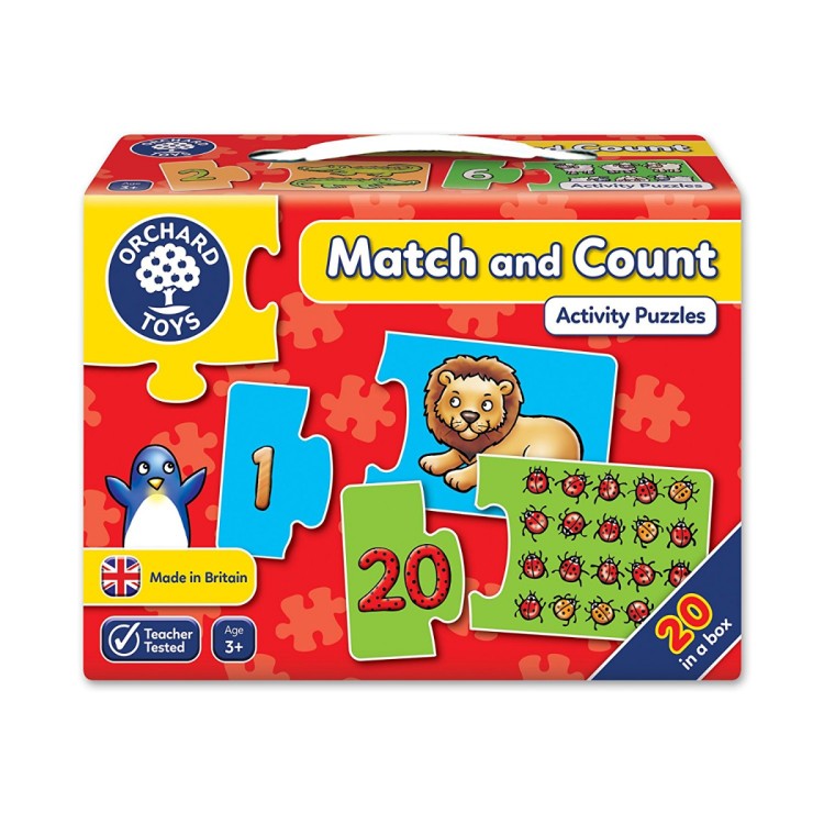 Orchard Toys Match and Count Activity Puzzles 20 Pieces